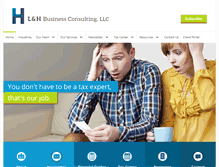 Tablet Screenshot of lhbusinessconsulting.com
